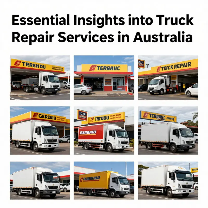 A mechanic diagnosing problems on a heavy truck, highlighting the range of repair services available in Australia.