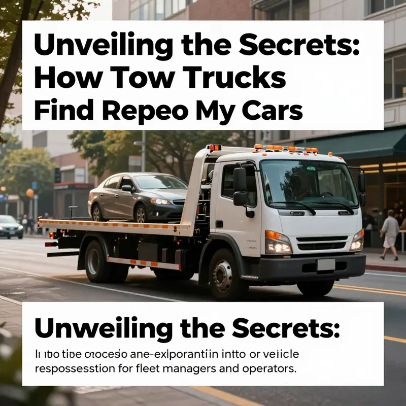 A tow truck parked peacefully on a city street, embodying the calmness and professionalism of repossession services.