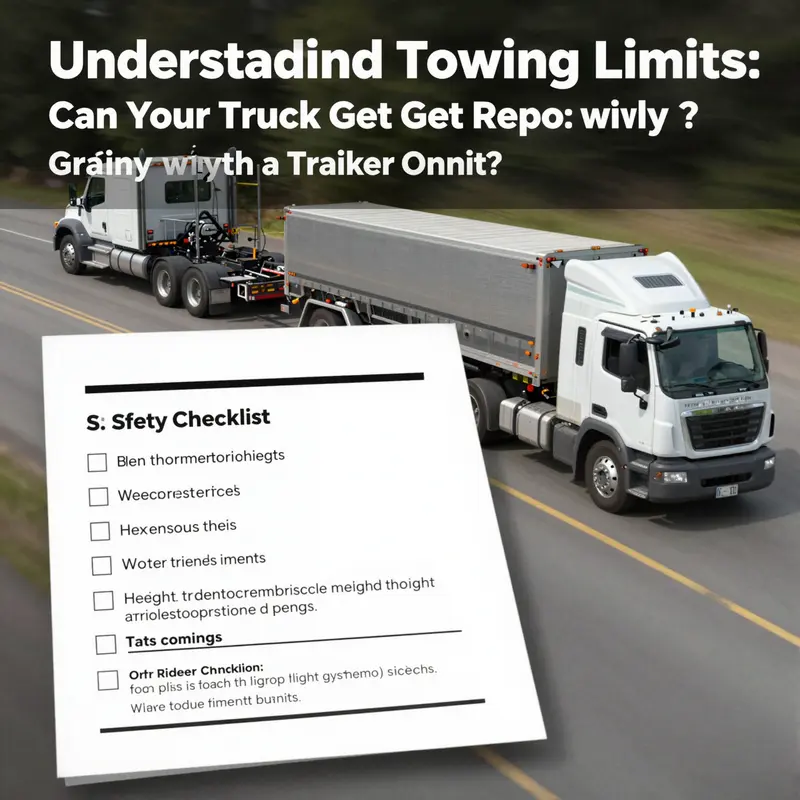 Truck vehicle specifications outline important towing capacities and weights.