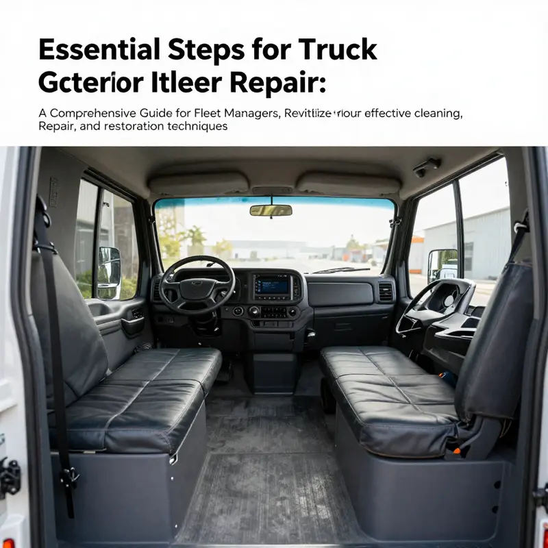 A beautifully maintained truck interior reflecting effective repair techniques.