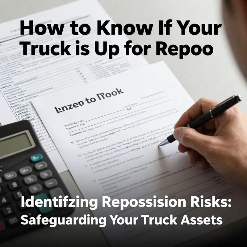 A fleet manager meticulously reviewing loan agreements and credit reports.