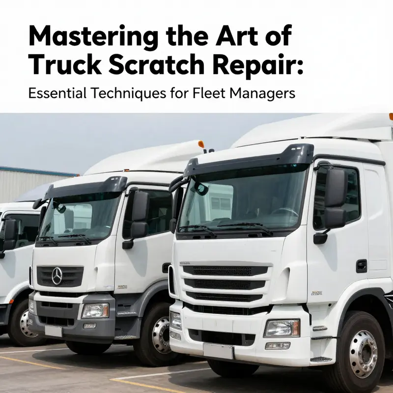 A lineup of well-maintained trucks demonstrating the results of proper repair and upkeep.