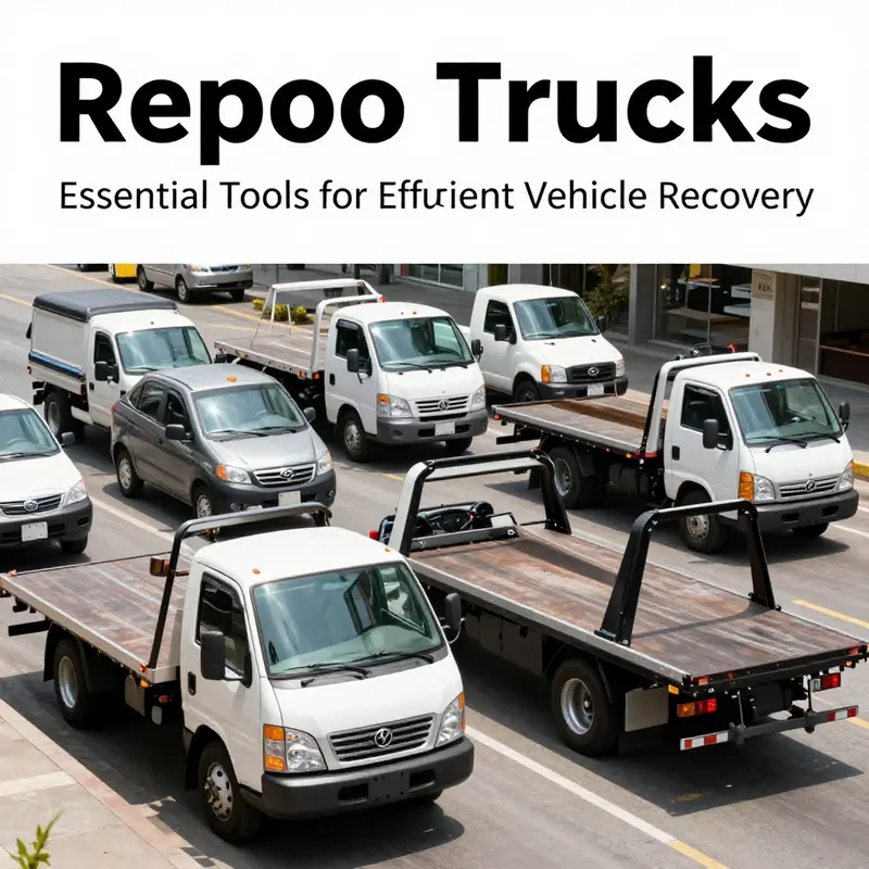 Various types of repo trucks essential for efficient vehicle recovery.