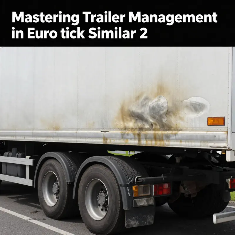 Visual representation of trailer damage showing wear and tear that necessitates replacement.