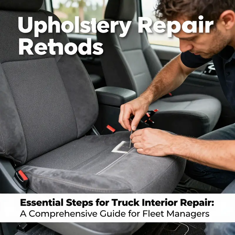 Professional cleaning process revitalizing a truck’s interior.