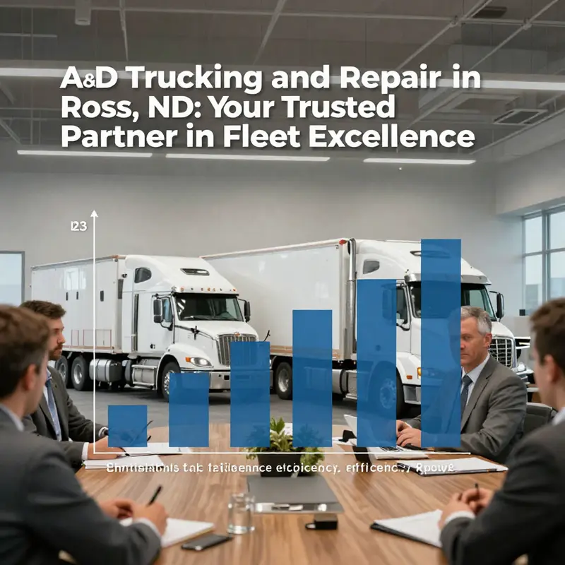 Exterior view of A&D Trucking and Repair showcasing the facility and workforce.