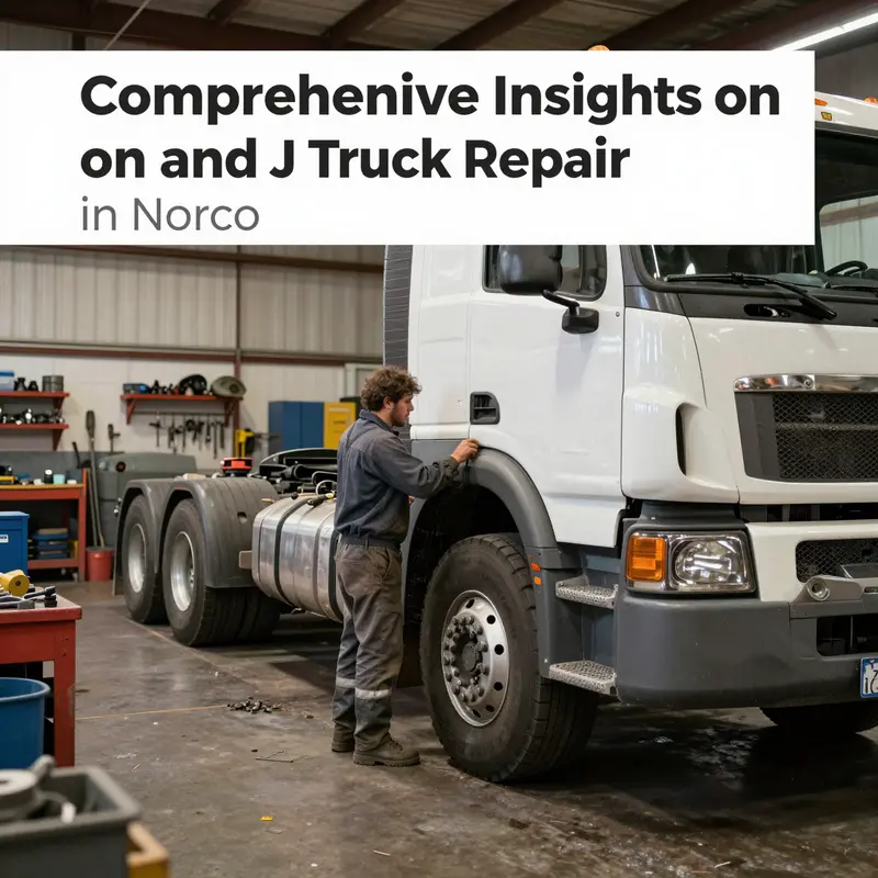 A skilled technician performing repairs on a truck at A and J Truck Repair in Norco, ensuring high-quality service.