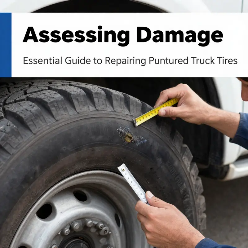 Essential safety protocols when dealing with punctured truck tires.