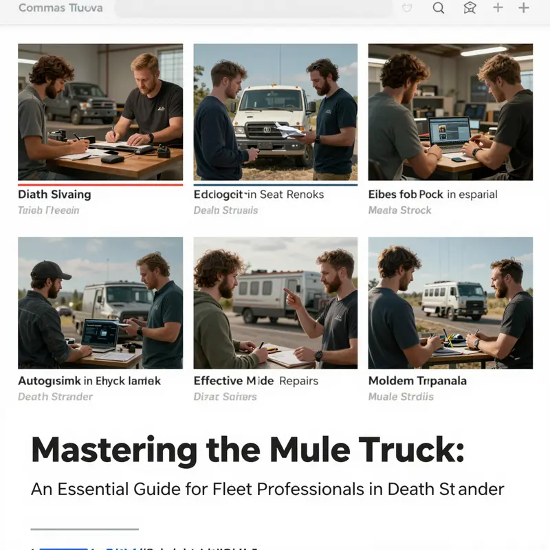 Step-by-step guide on repairing the Mule Truck using Repair Kits.