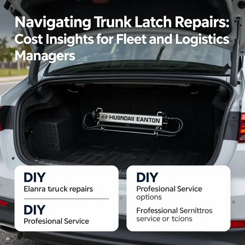 Comprehensive cost overview for Hyundai Elantra trunk latch repairs.