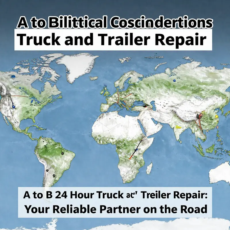 A mobile repair truck in action, showcasing the commitment of A to B 24 Hour Truck and Trailer Repair Services.