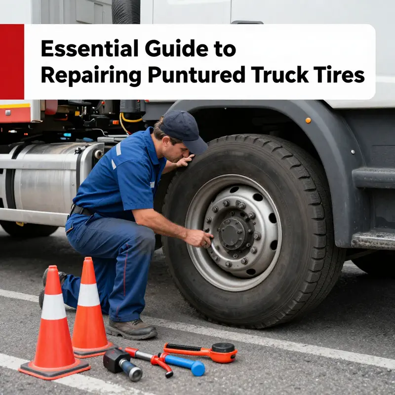 Essential safety protocols when dealing with punctured truck tires.