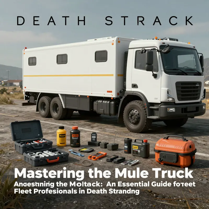 Step-by-step guide on repairing the Mule Truck using Repair Kits.