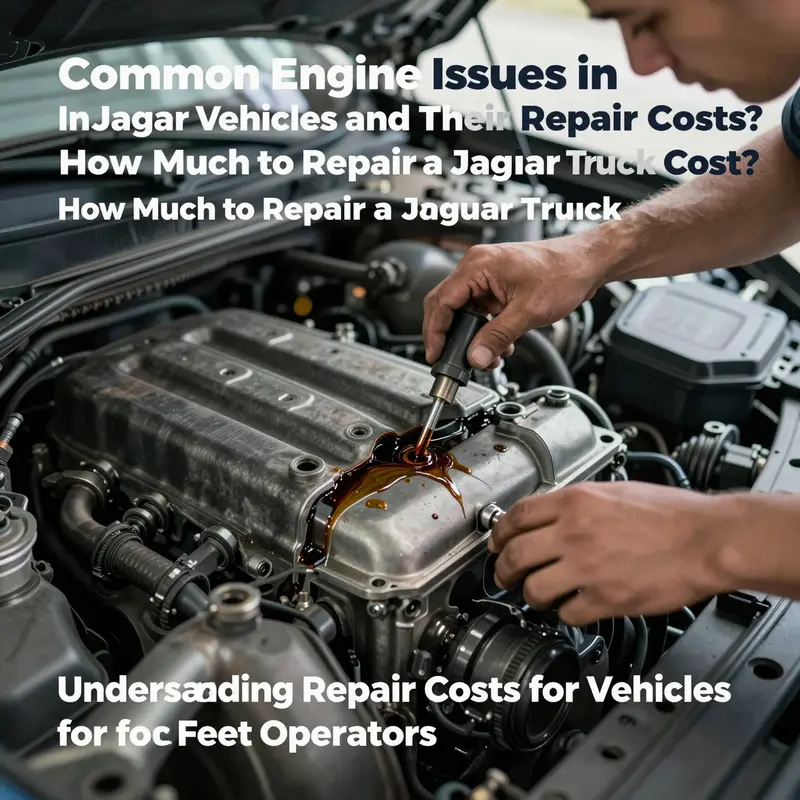 An overview of Jaguar repair costs at a service center.