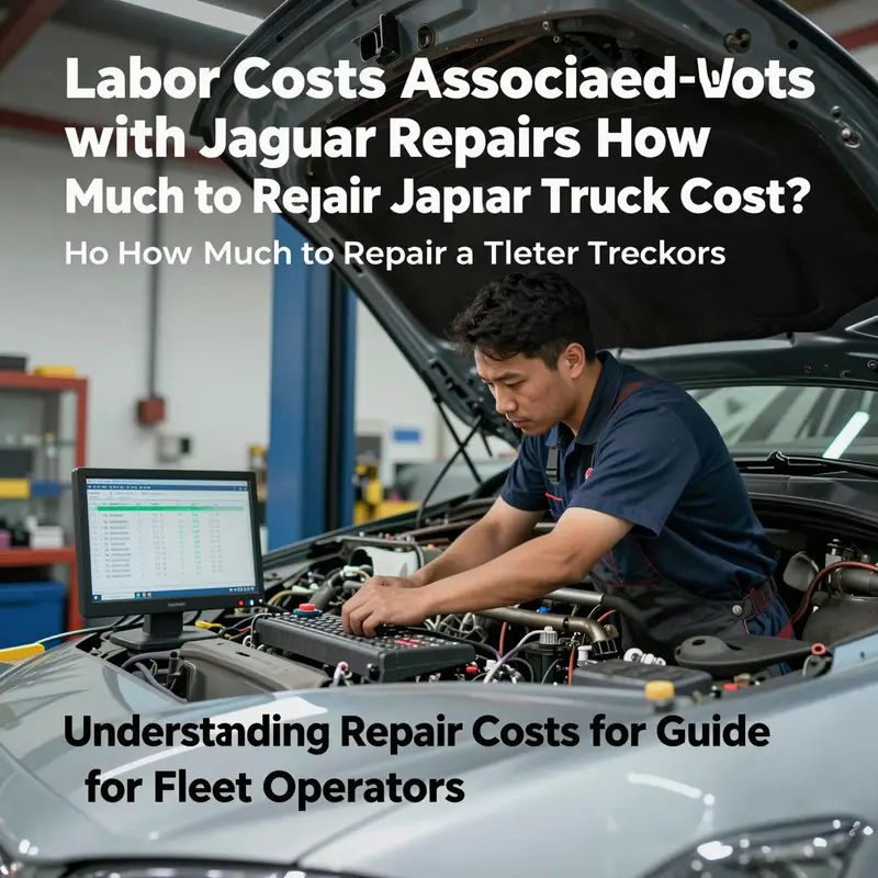 An overview of Jaguar repair costs at a service center.