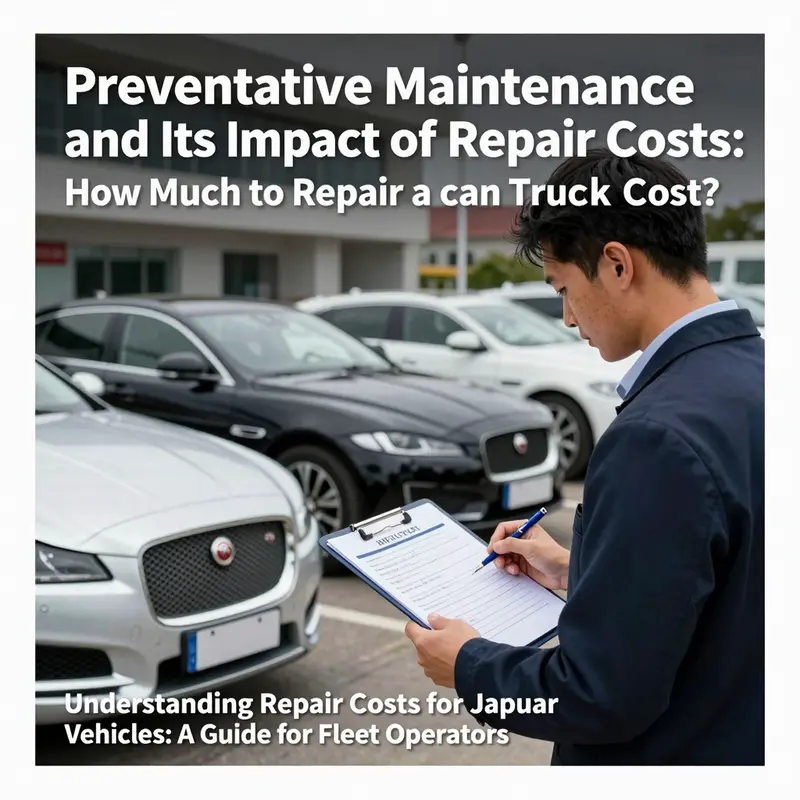 An overview of Jaguar repair costs at a service center.