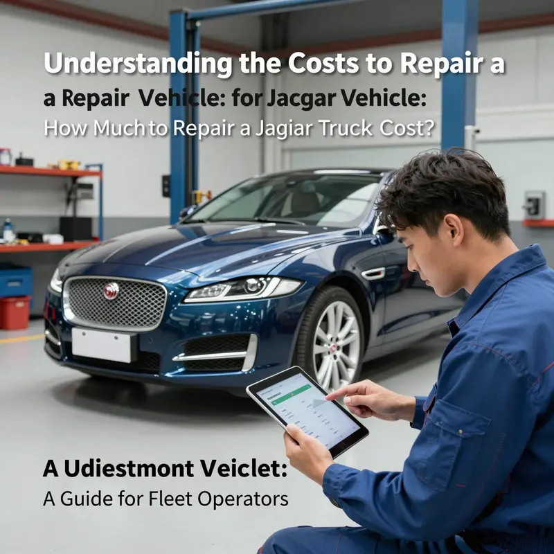 An overview of Jaguar repair costs at a service center.