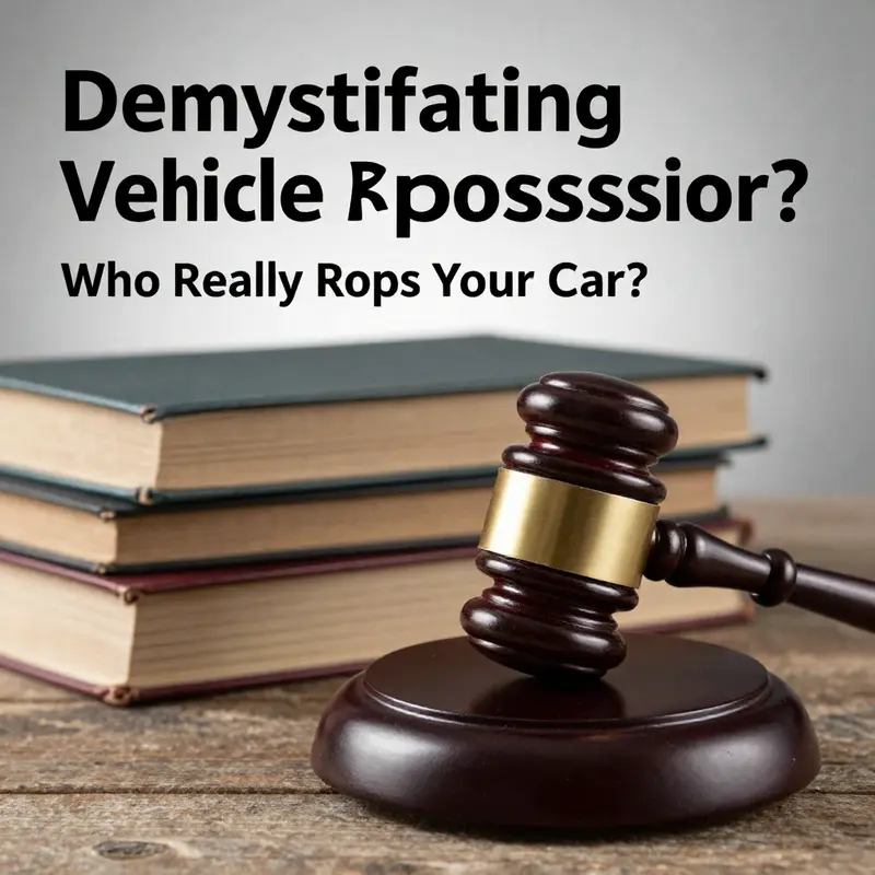 Loan institutions play a pivotal role in deciding vehicle repossession actions.