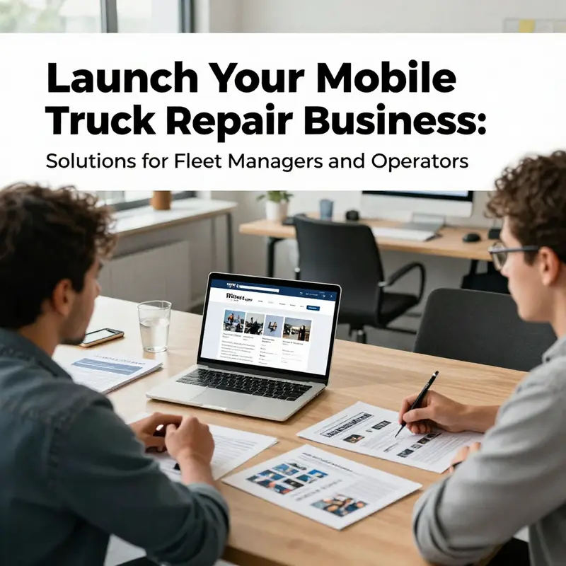Essential legal documentation required for starting a mobile truck repair business.