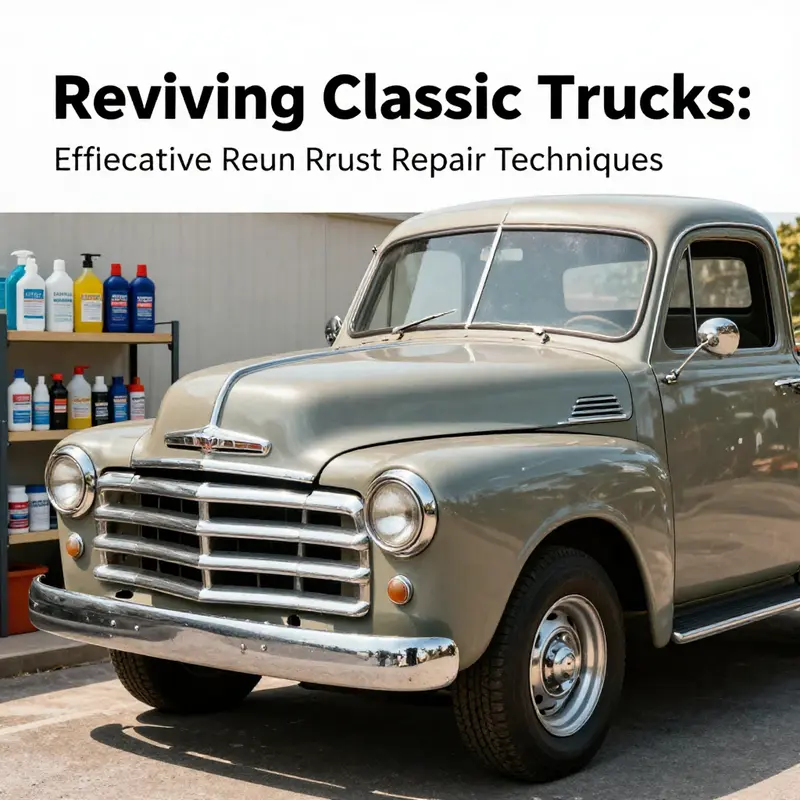 Different types of rust on classic trucks – a visual guide for identification.