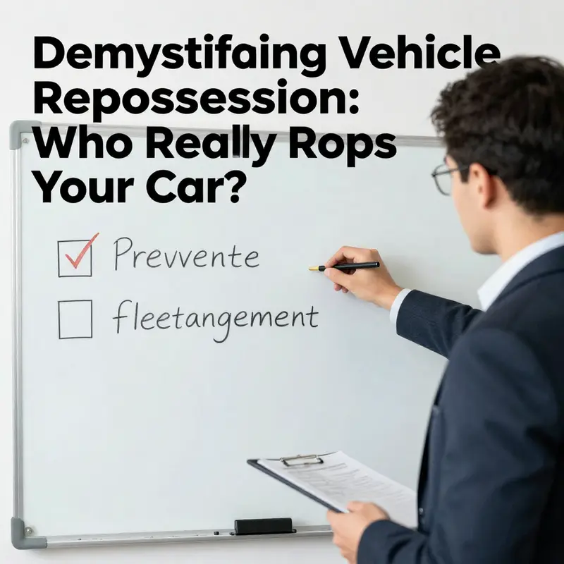 Loan institutions play a pivotal role in deciding vehicle repossession actions.