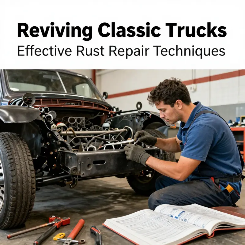 Different types of rust on classic trucks – a visual guide for identification.