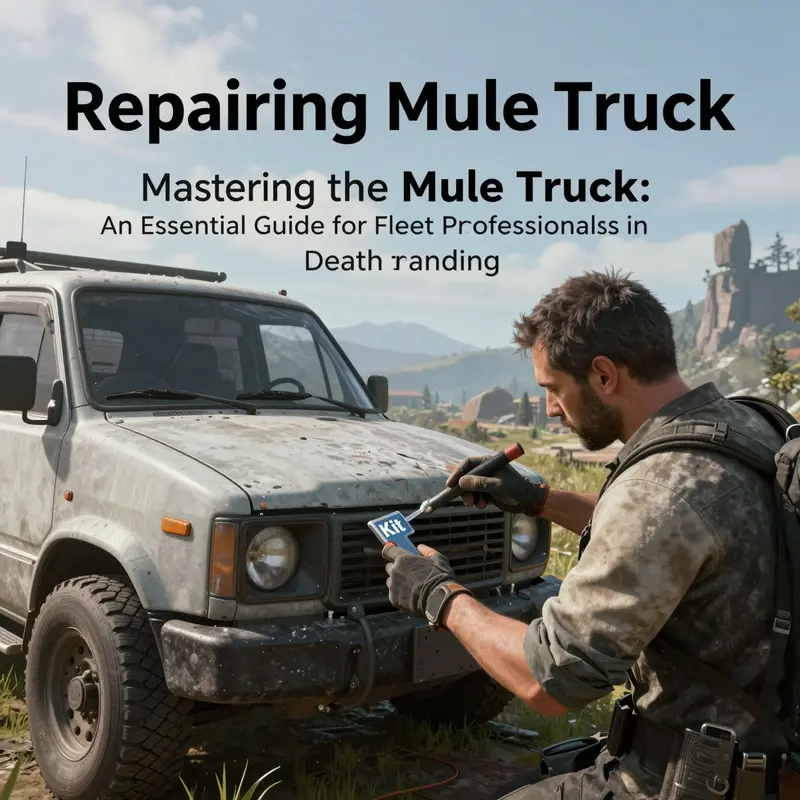 Step-by-step guide on repairing the Mule Truck using Repair Kits.