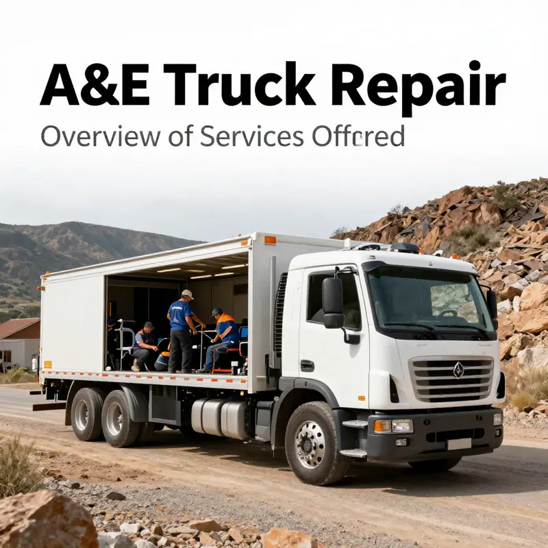 Overview of A&E Truck Repair services, showcasing the mobile workshop in action.