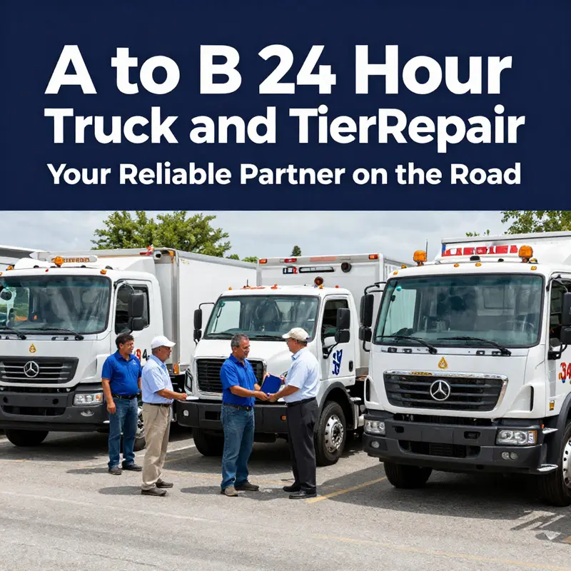 A mobile repair truck in action, showcasing the commitment of A to B 24 Hour Truck and Trailer Repair Services.