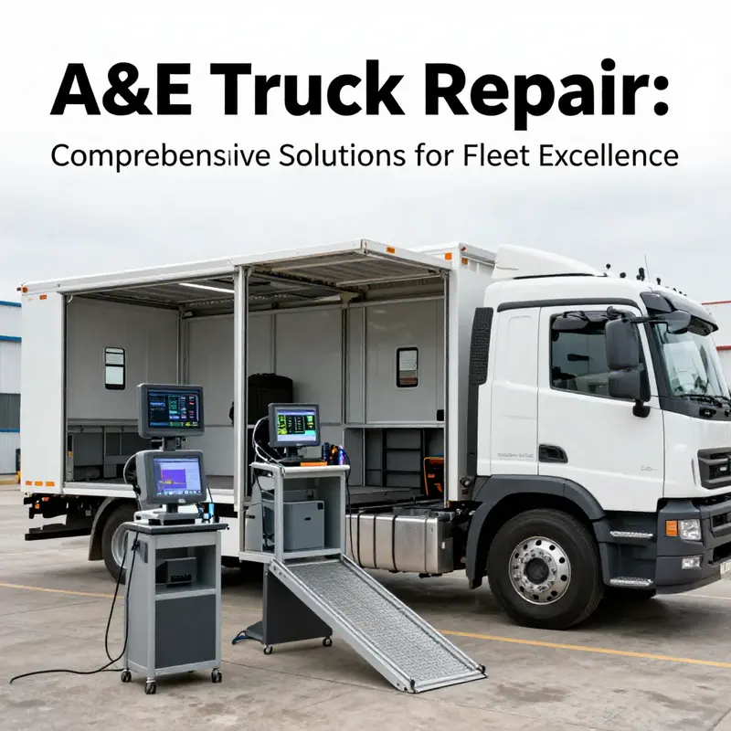Overview of A&E Truck Repair services, showcasing the mobile workshop in action.