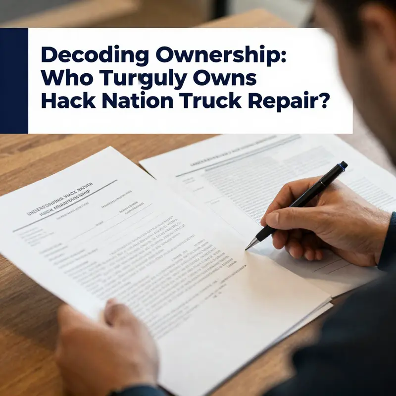 An illustrative depiction of the potential ownership structures that govern Hack Nation Truck Repair.