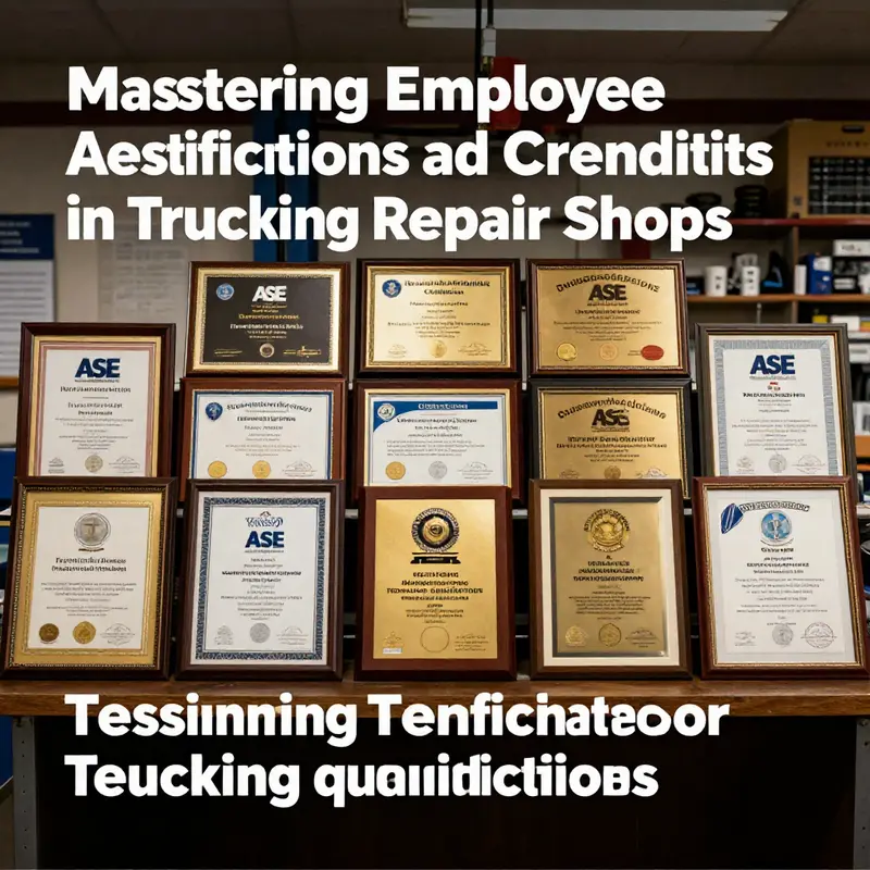 Technician demonstrating technical skills in a repair shop to highlight expertise in truck maintenance.