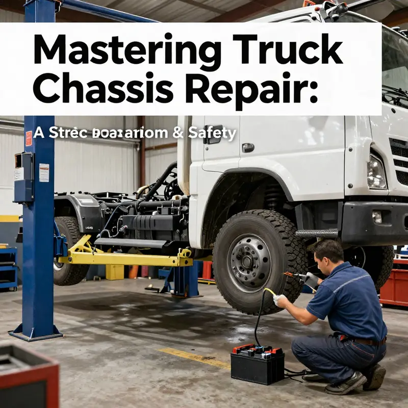 Technician conducting a thorough assessment of truck chassis with advanced measurement technology.