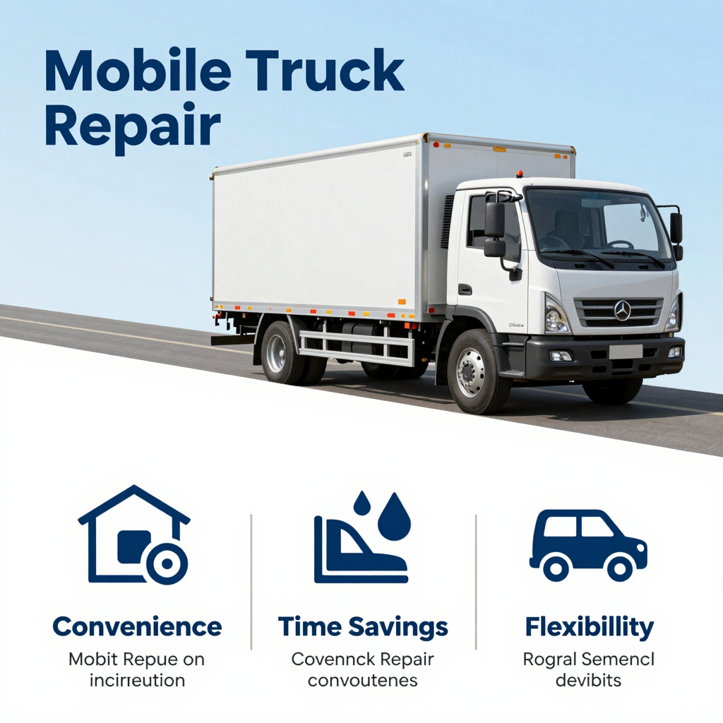 Infographic of Mobile Truck Repair Advantages