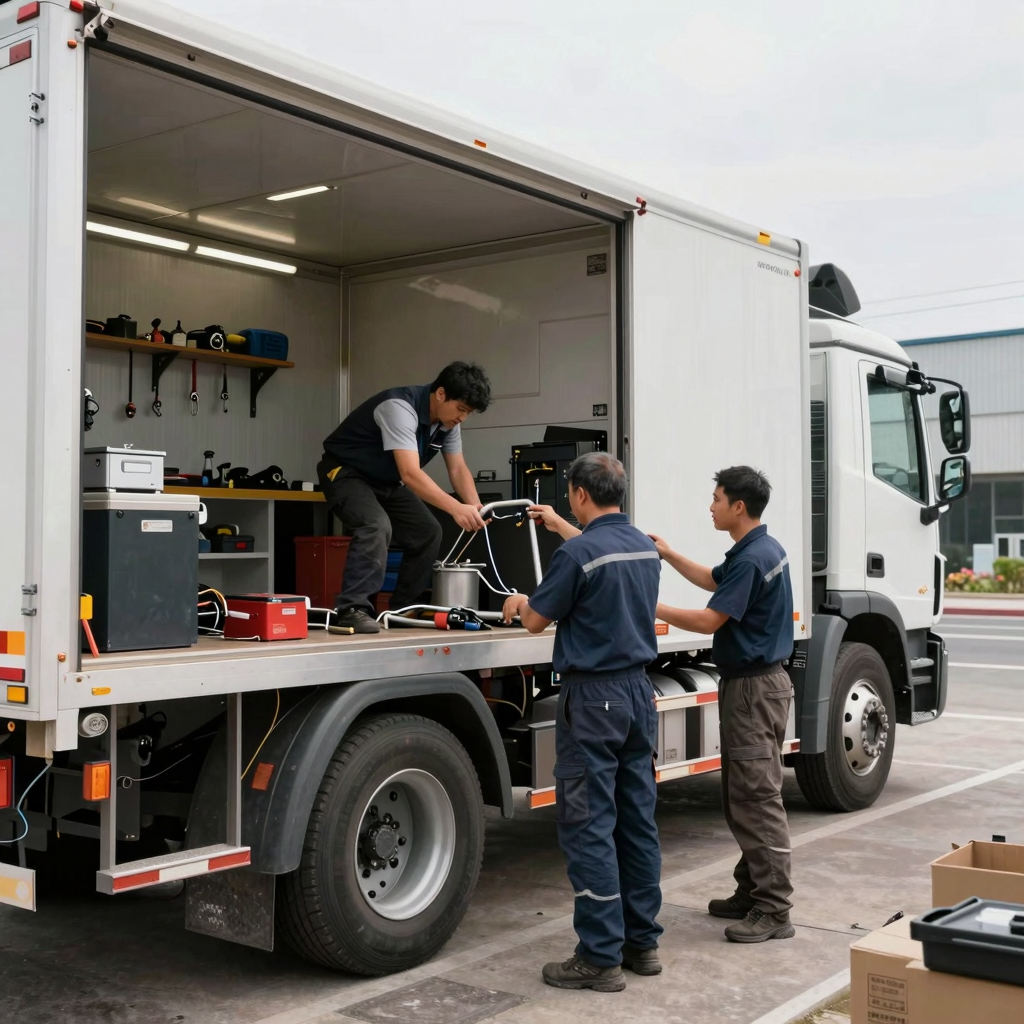 Mobile Truck Repair Unit in Action