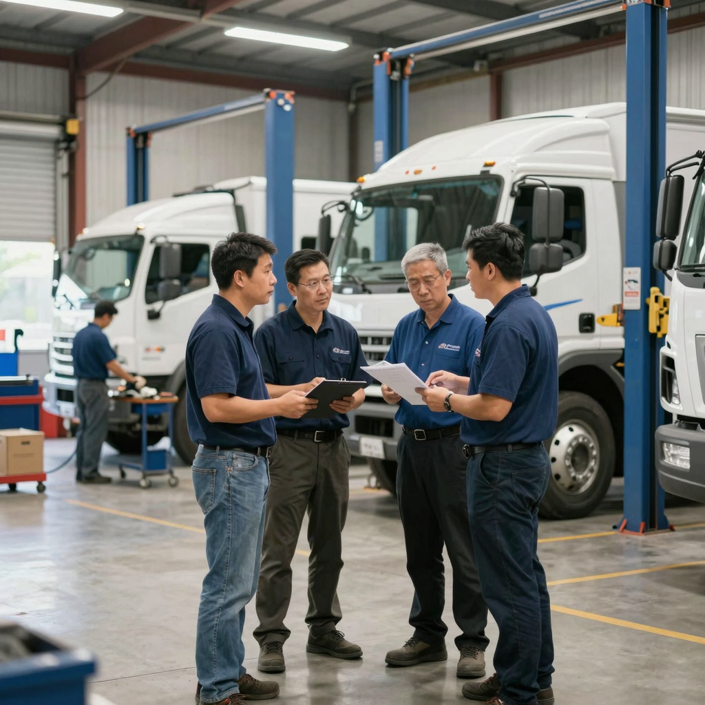 Fleet Managers Engaging at A Plus Auto & Truck Repair