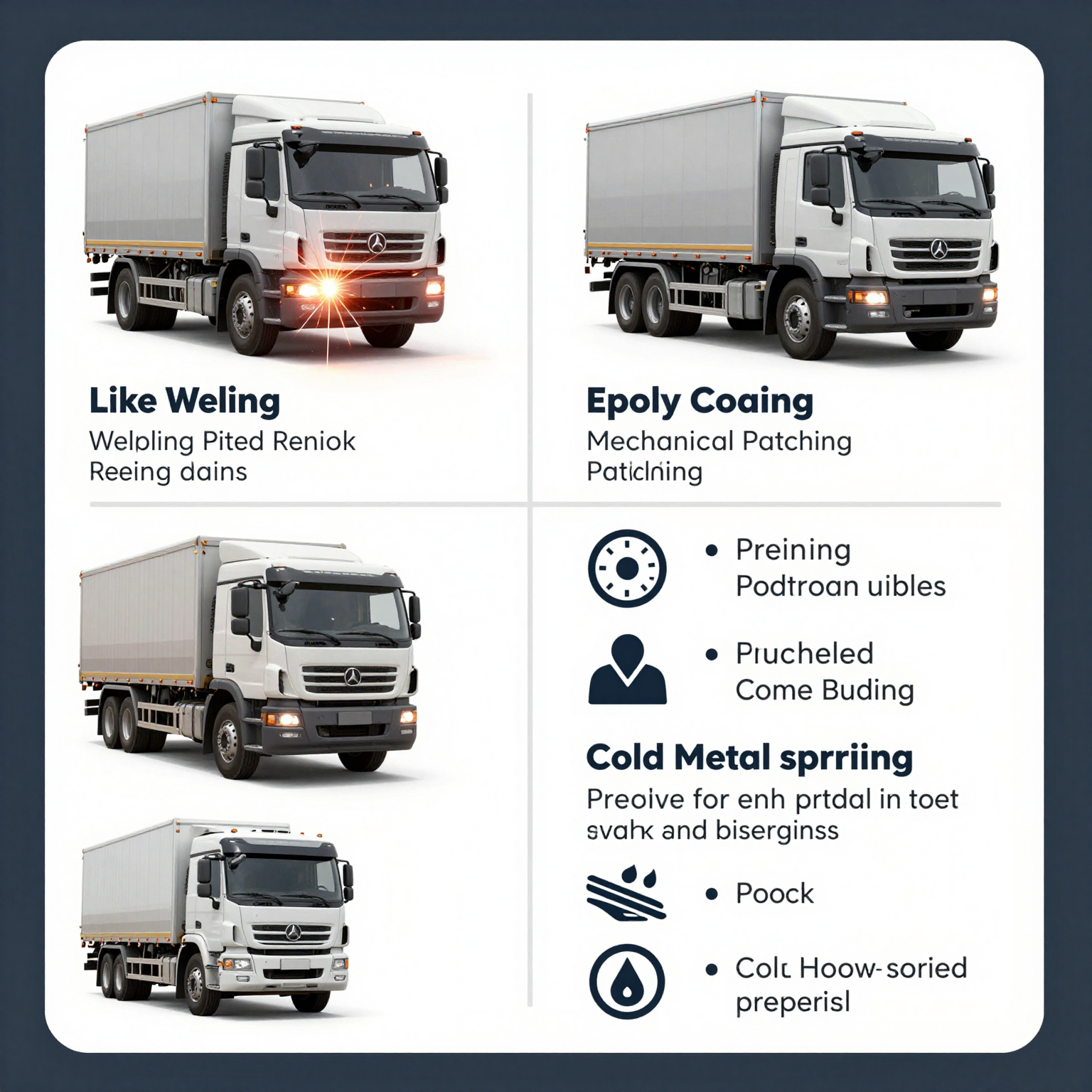 Infographic of Truck Body Repair Methods