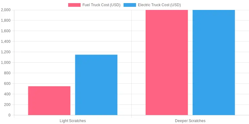 Average Cost for Truck Scratch Repair in 2023
