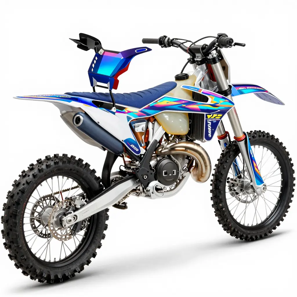 Holographic Dirt Bike Graphics