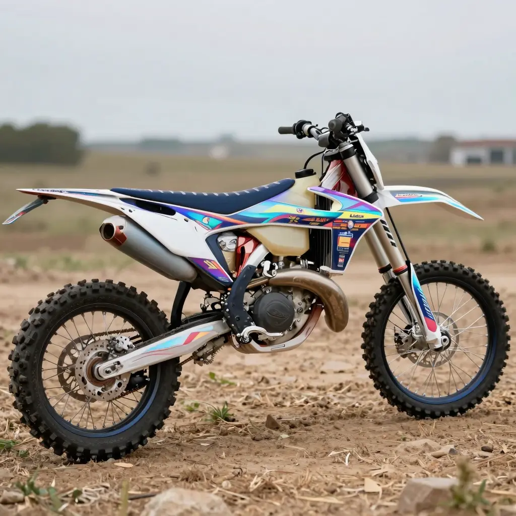 Holographic Dirt Bike Graphics