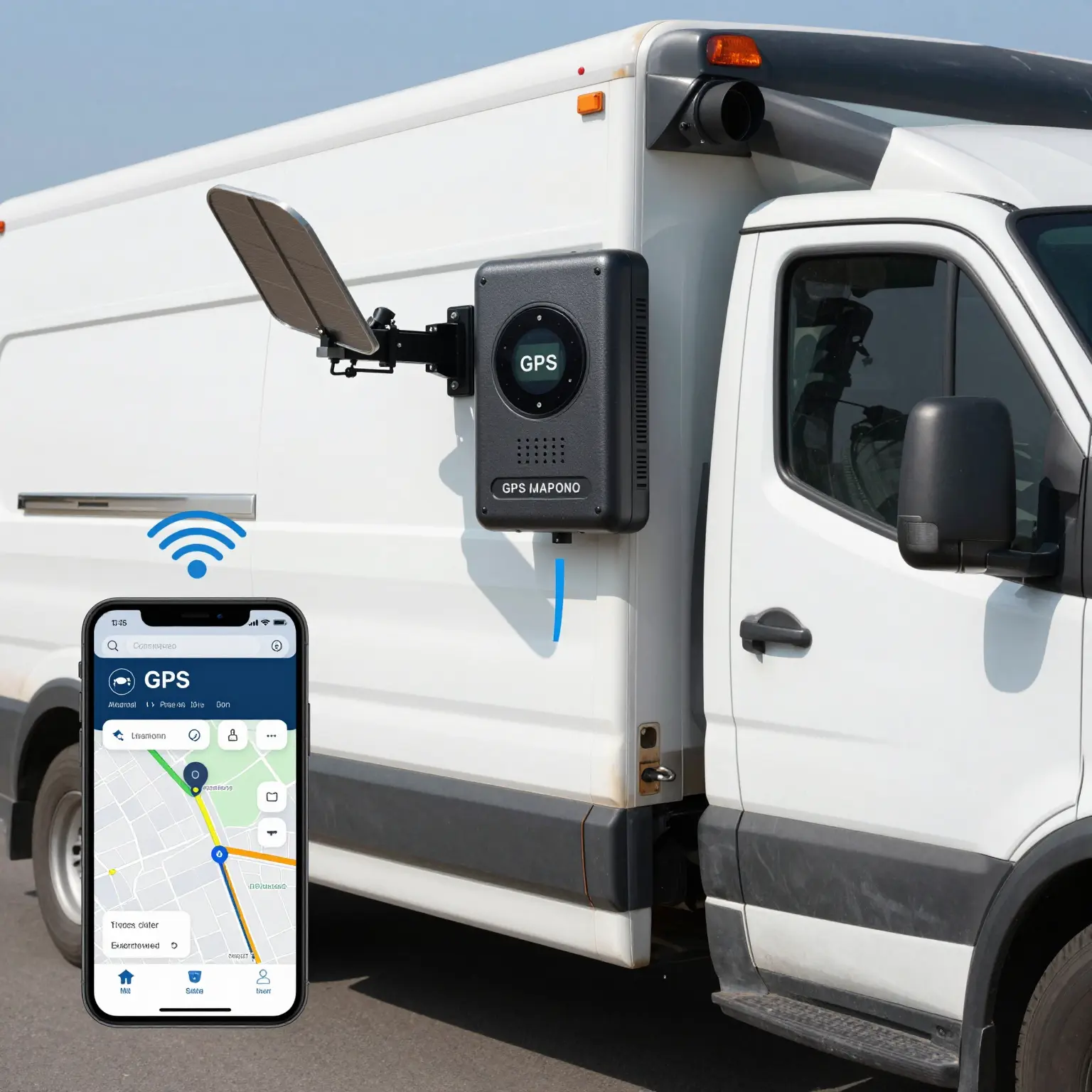 A GPS tracking system for repo trucks