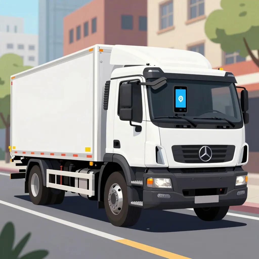 Modern Repo Truck in Urban Recovery Scene