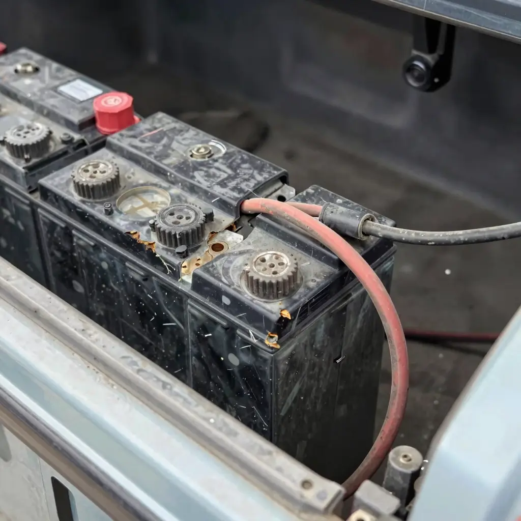 Damaged Battery Cables
