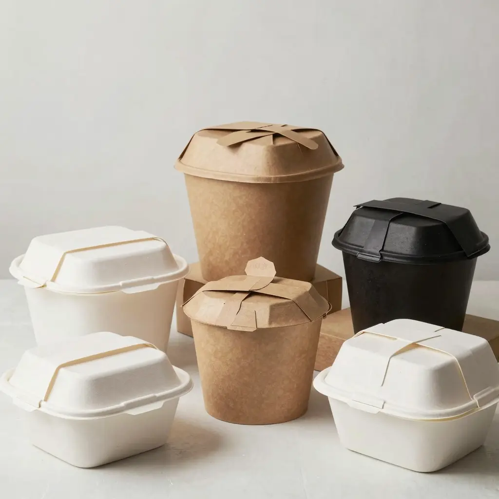 Assortment of Large Division Takeaway Boxes
