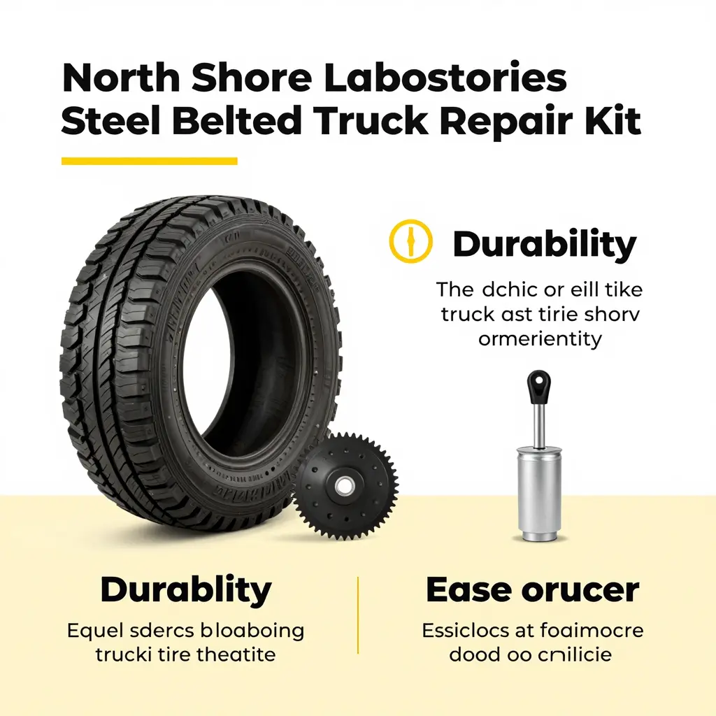 North Shore Laboratories Steel Belted Truck Tire Repair Kit Features