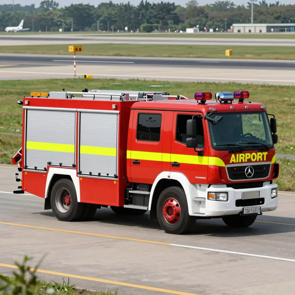 Weird Airport Fire Truck